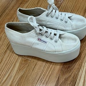 VINTAGE SUPERGA PLATFORM SNEAKERS